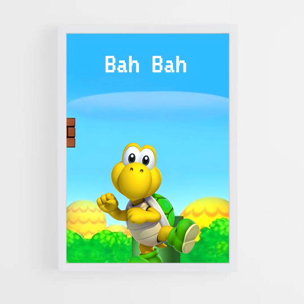 Poster Koopa Sprint – affiche Mario (vue 3)